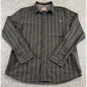 511 Tactical Snap Up Shirt Medium Green Black Plaid Pocket Outdoor